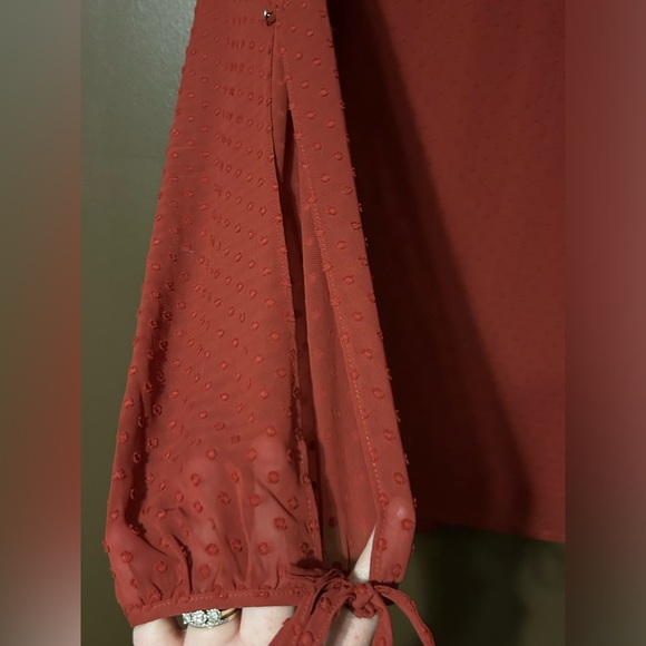 The Limited Collection‎ Sheer Sleeve Blouse Womens Size XL - Picture 2 of 5